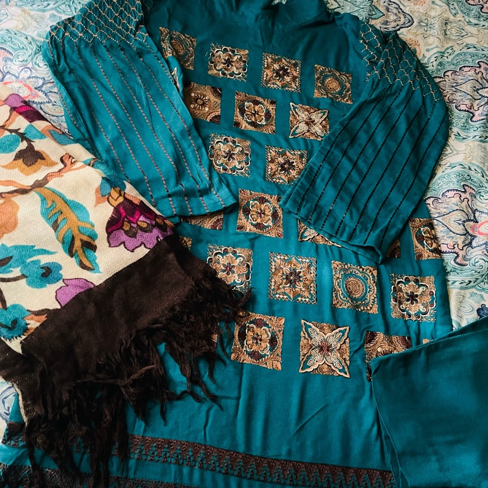 Charizma winter Salwar Kameez Bust 48, length 40
